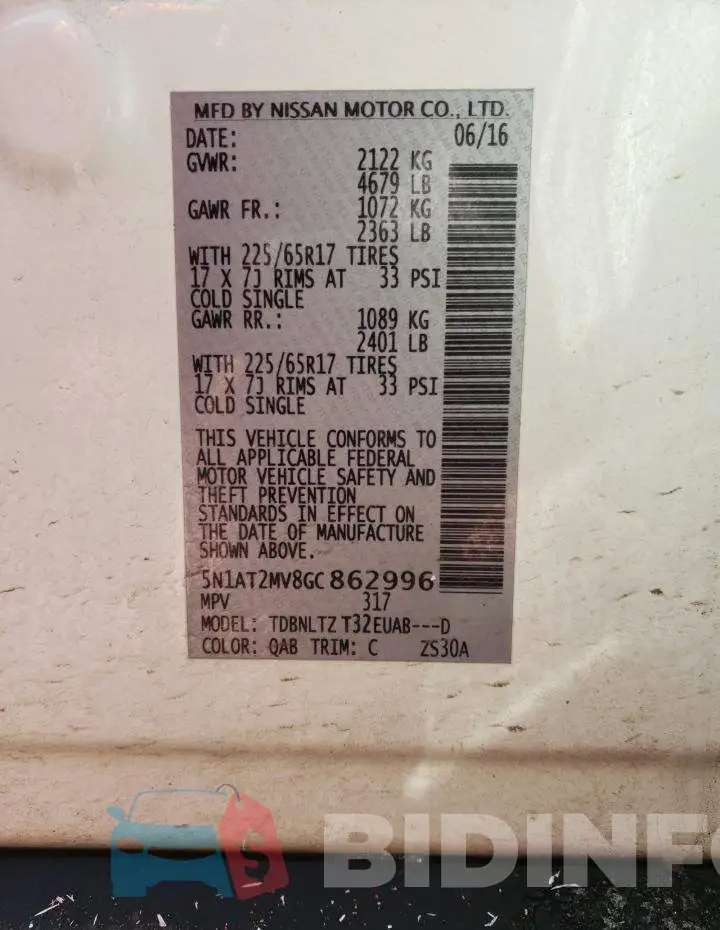5N1AT2MV8GC862996 Photo# 12