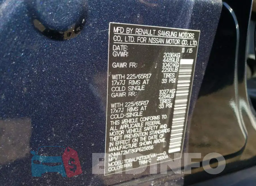 KNMAT2MT8GP625856 Photo# 12
