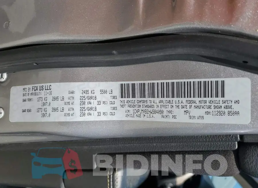 1C4PJMAB2HW584090 Photo# 13