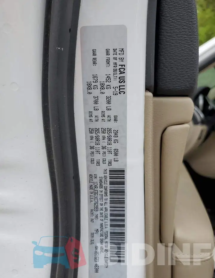 1C4RJEBG1KC762959 Photo# 13