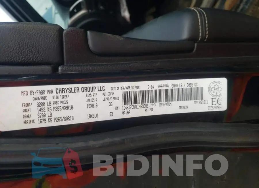 1C4RJFCM7EC429986 Photo# 14