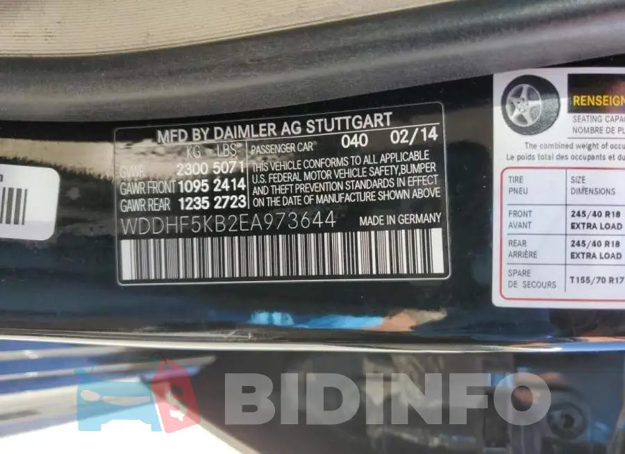 WDDHF5KB2EA973644 Photo# 13