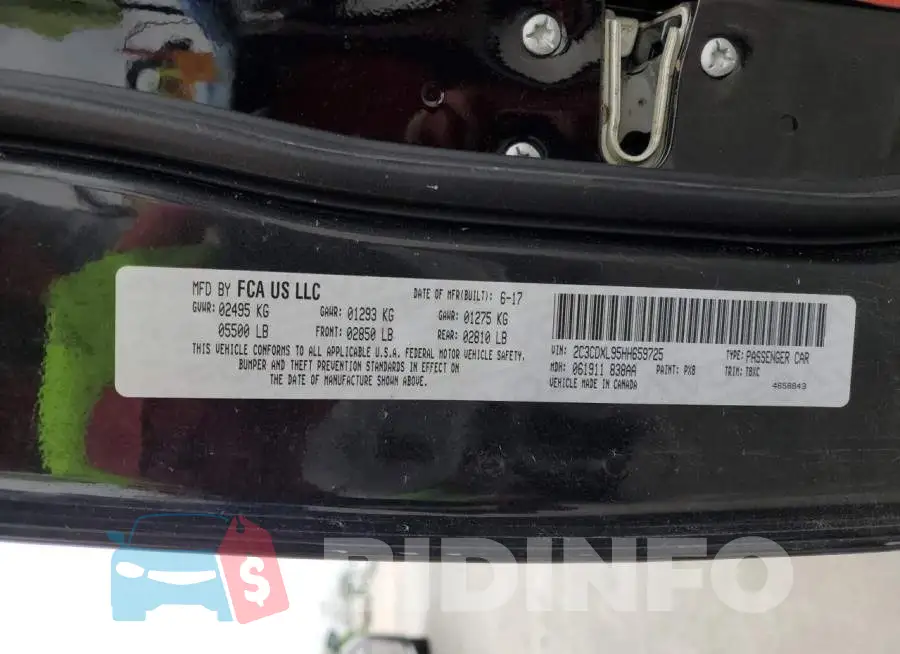 2C3CDXL95HH659725 Photo# 12