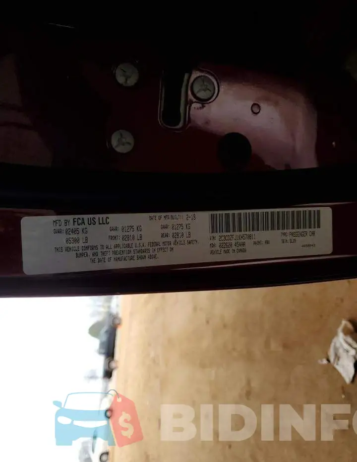 2C3CDZFJ1KH570811 Photo# 12
