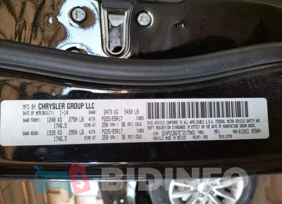 3C4PDCBG7ET217943 Photo# 13