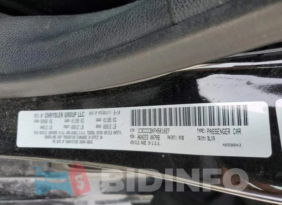 1C3CCCCBXFN501027 Photo# 12