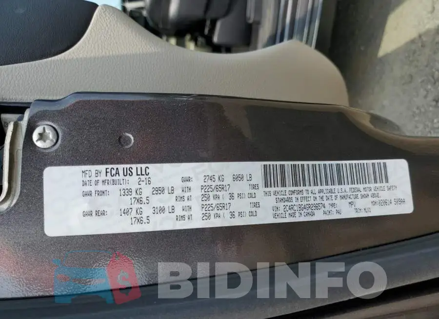 2C4RC1BG4GR296574 Photo# 13