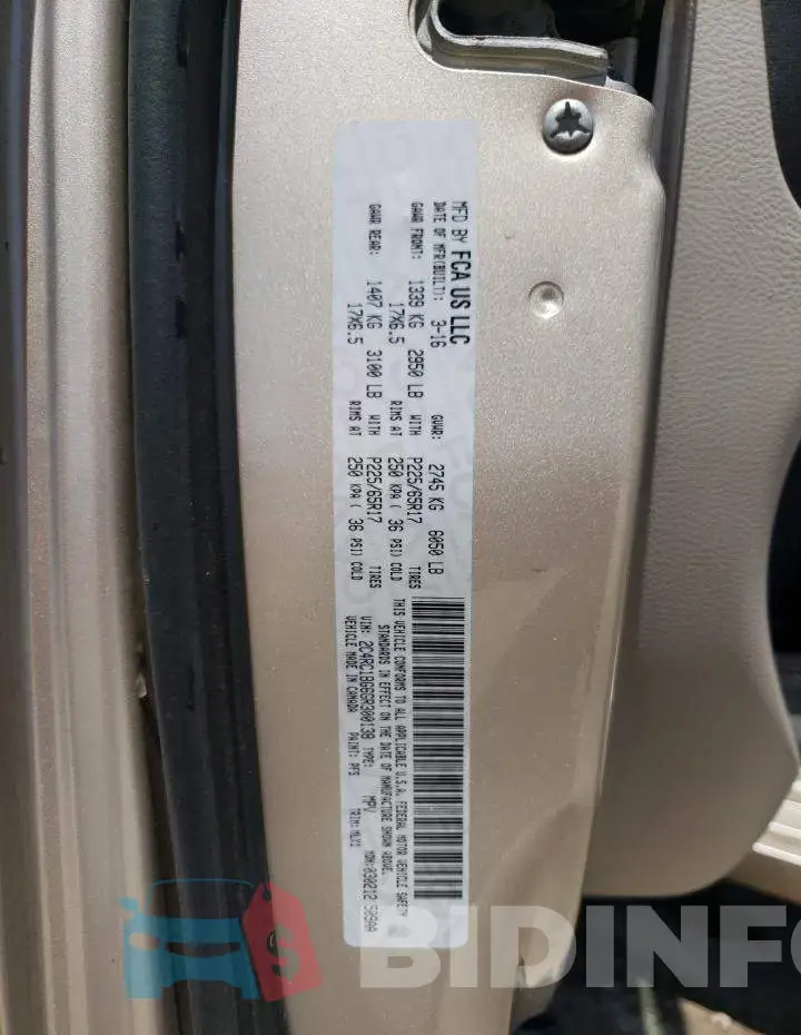 2C4RC1BG6GR300138 Photo# 14