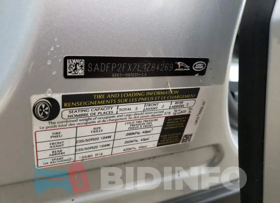 SADFP2FX7L1Z84269 Photo# 14