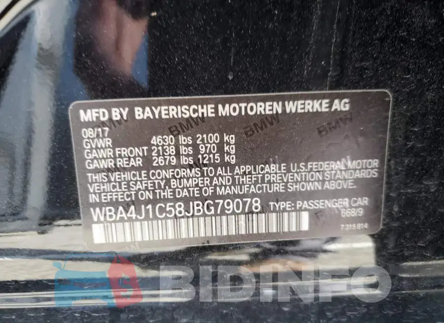 WBA4J1C58JBG79078 Photo# 12