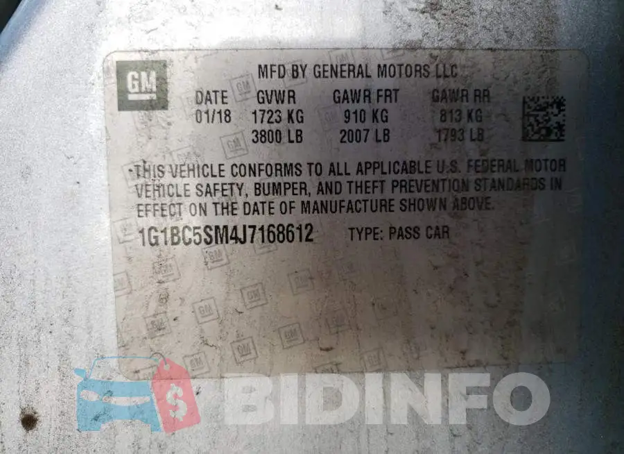 1G1BC5SM4J7168612 Photo# 12