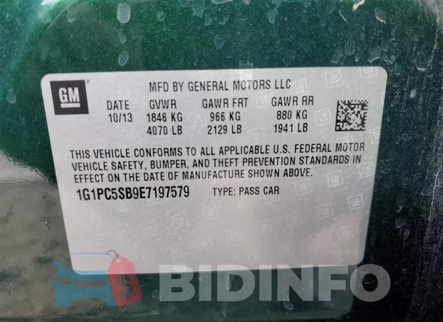 1G1PC5SB9E7197579 Photo# 12