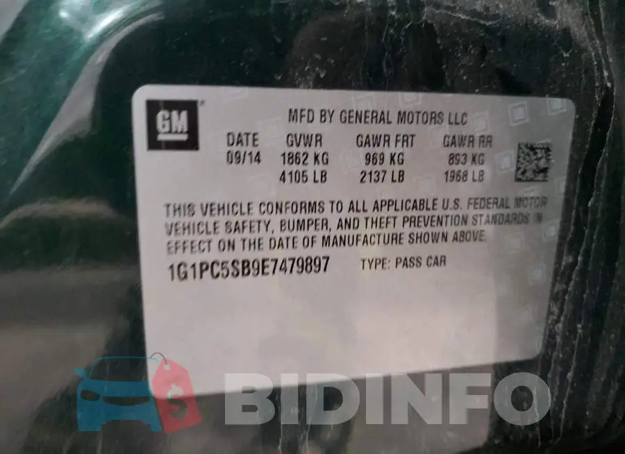 1G1PC5SB9E7479897 Photo# 13