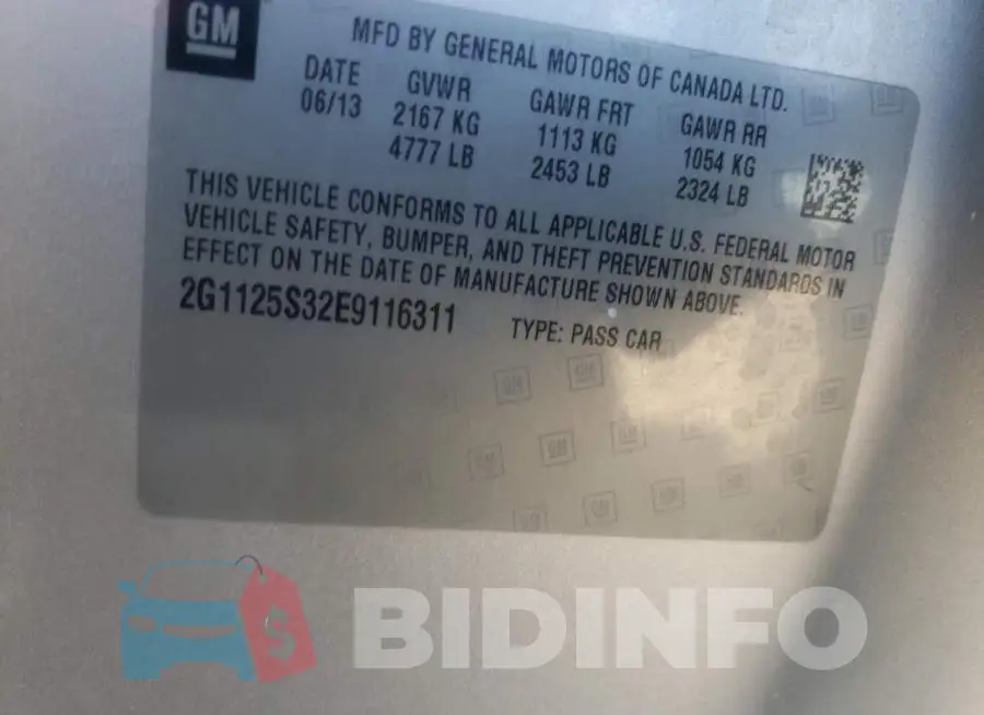 2G1125S32E9116311 Photo# 13