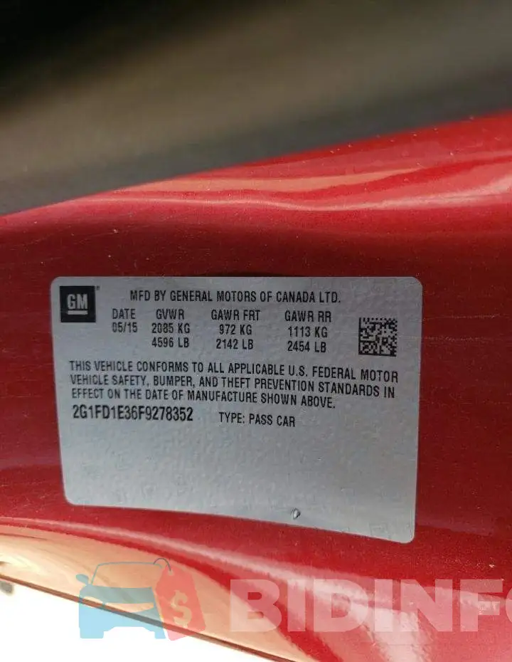 2G1FD1E36F9278352 Photo# 13