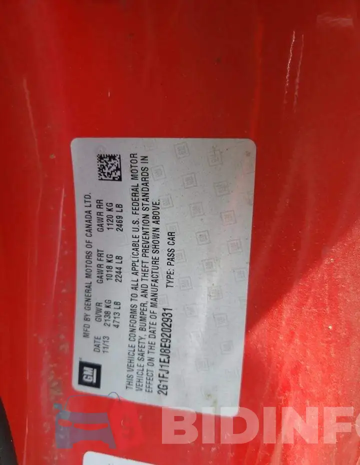 2G1FJ1EJ8E9202931 Photo# 12