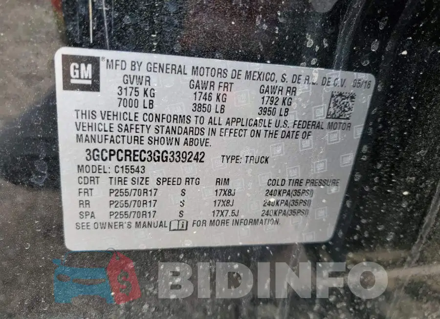 3GCPCREC3GG339242 Photo# 12