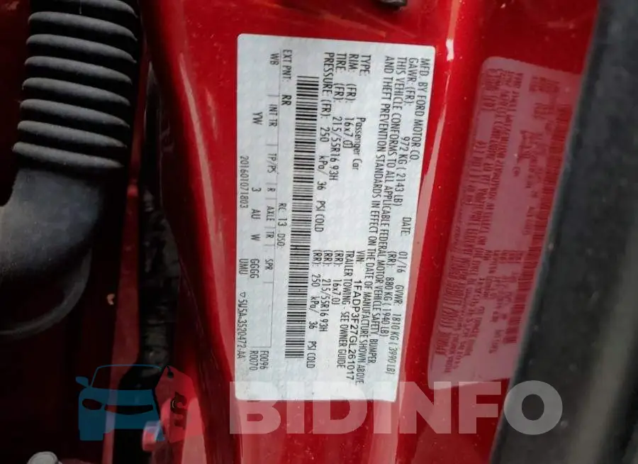 1FADP3F27GL261017 Photo# 12