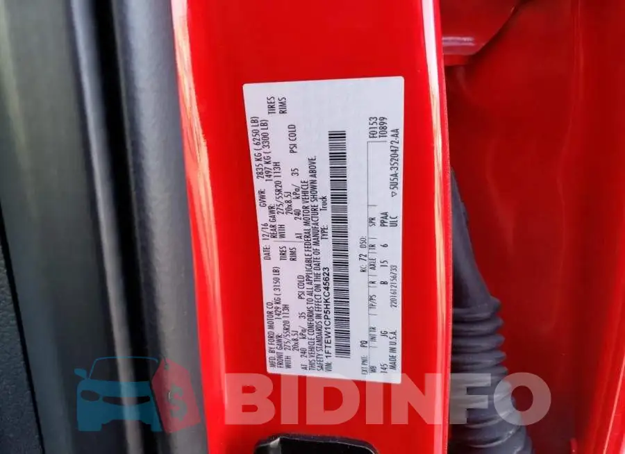 1FTEW1CP5HKC45623 Photo# 12