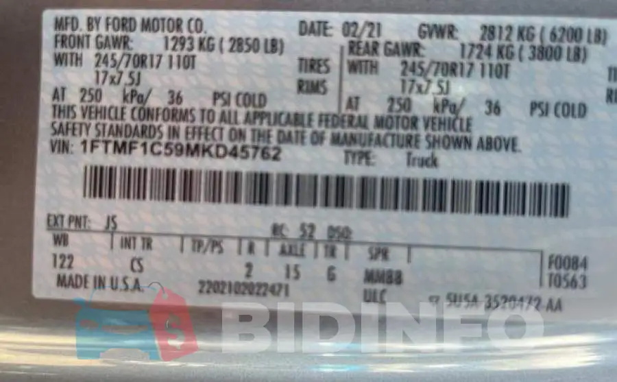 1FTMF1C59MKD45762 Photo# 10