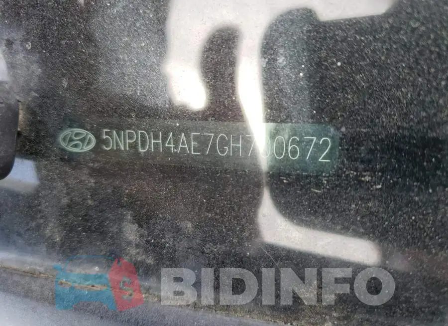 5NPDH4AE7GH700672 Photo# 12
