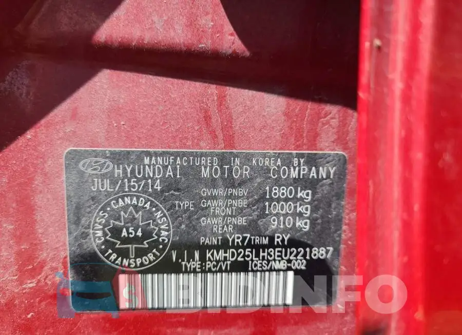 KMHD25LH3EU221887 Photo# 10