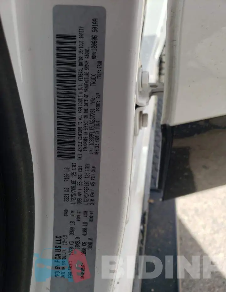 1C6SRFLT5LN257791 Photo# 12
