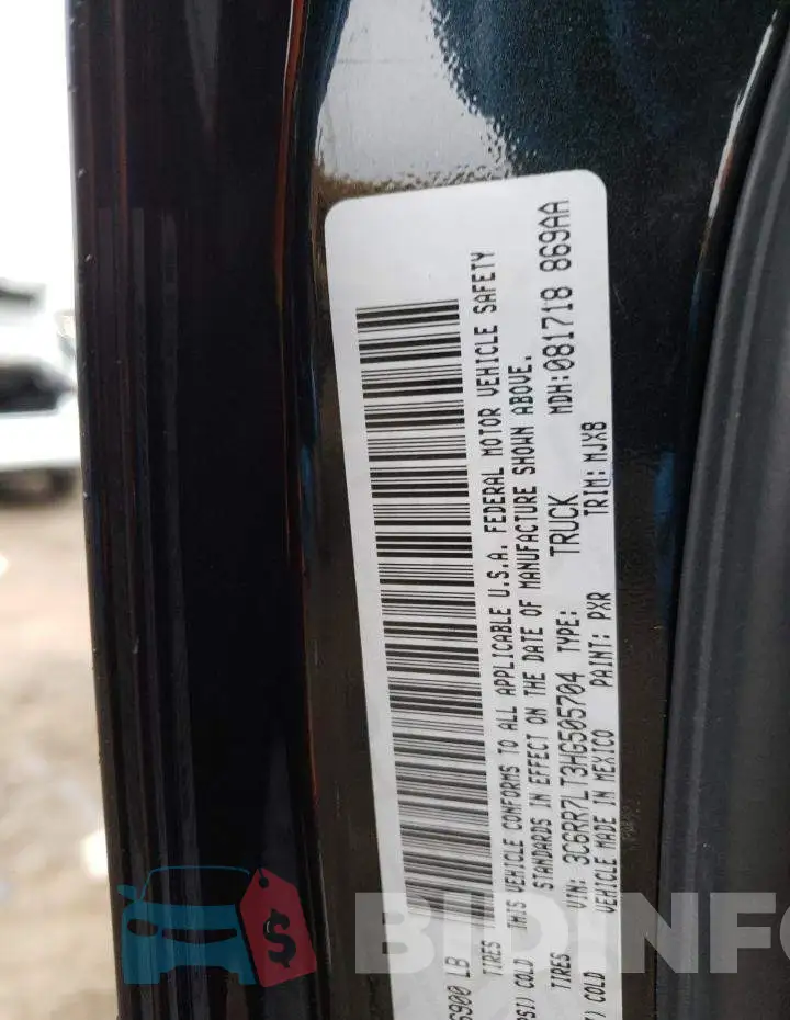3C6RR7LT3HG505704 Photo# 12