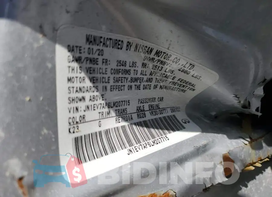 JN1EV7AP6LM207715 Photo# 12