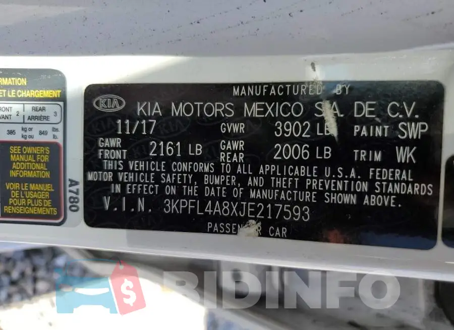 3KPFL4A8XJE217593 Photo# 13