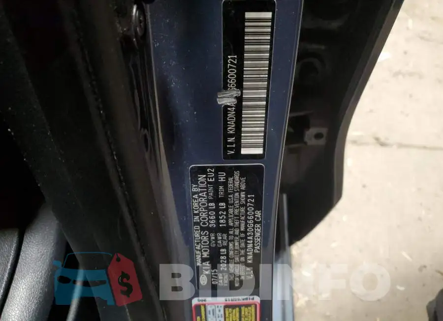 KNADN4A30G6600721 Photo# 13