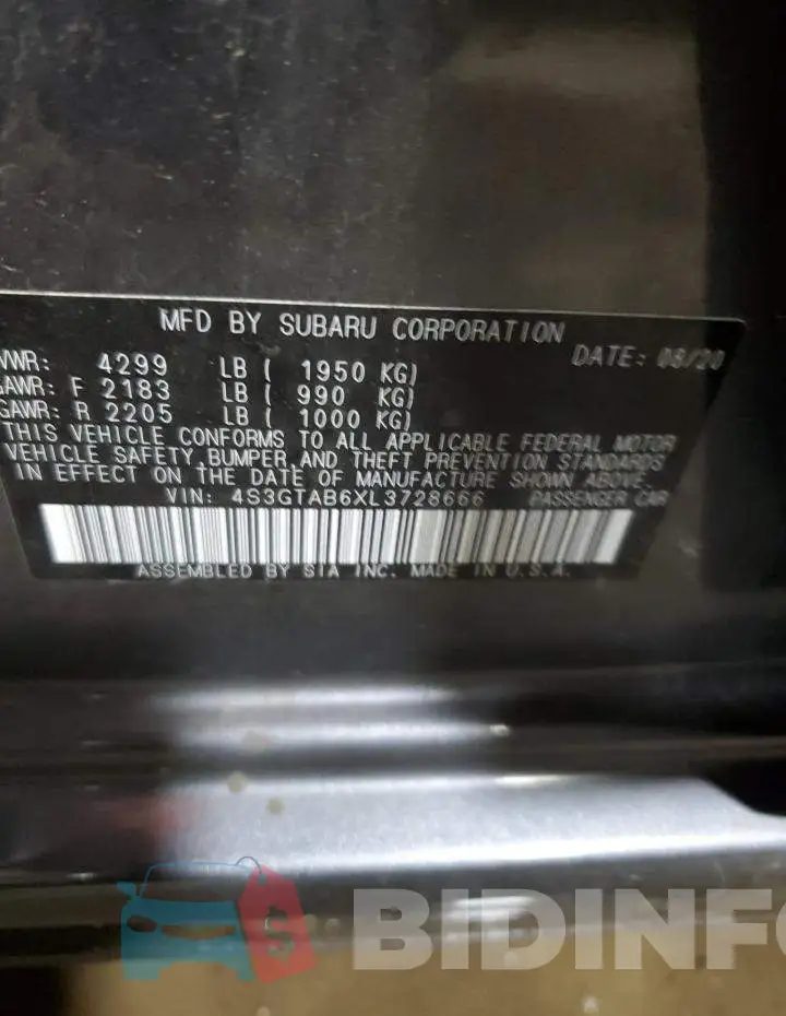 4S3GTAB6XL3728666 Photo# 12