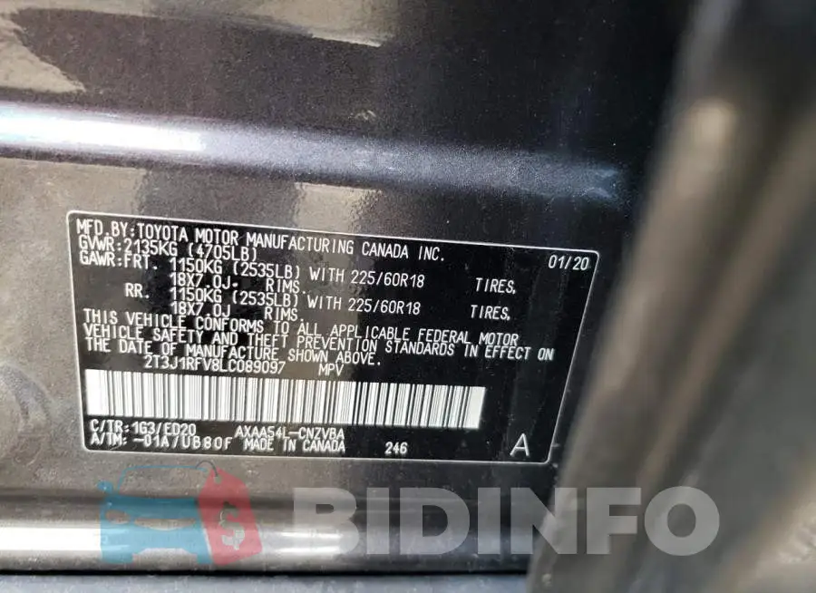 2T3J1RFV8LC089097 Photo# 12
