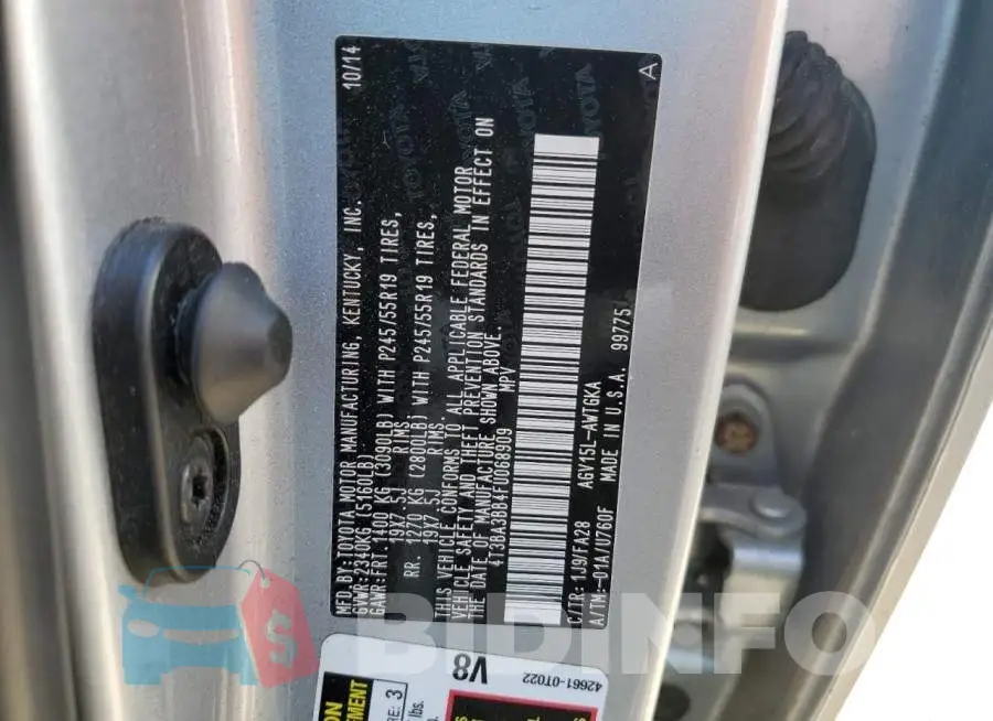 4T3BA3BB4FU068909 Photo# 13