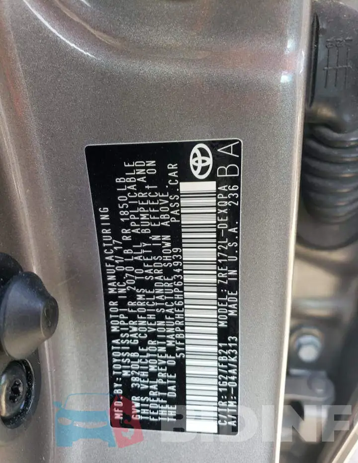 5YFBPRHE6HP634939 Photo# 12