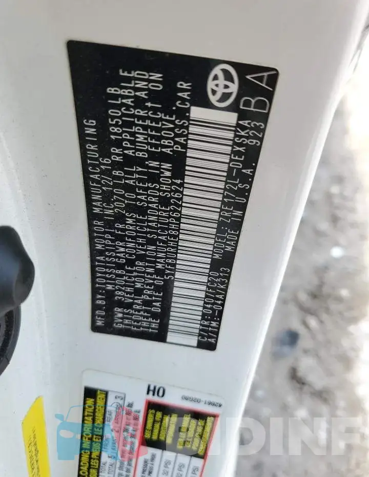 5YFBURHE8HP622624 Photo# 12