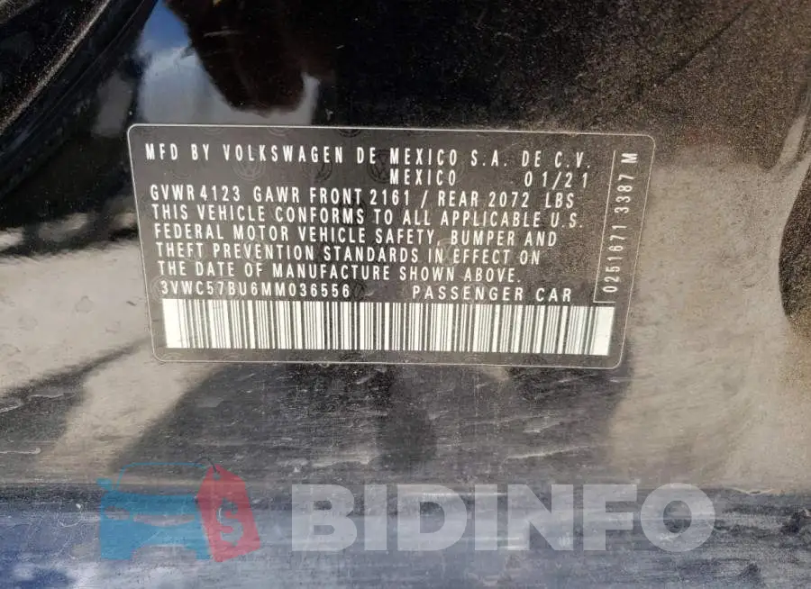 3VWC57BU6MM036556 Photo# 12