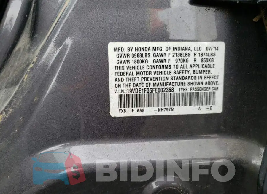 19VDE1F36FE002368 Photo# 12