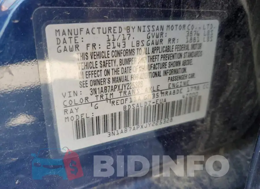 3N1AB7APXJY225328 Photo# 12