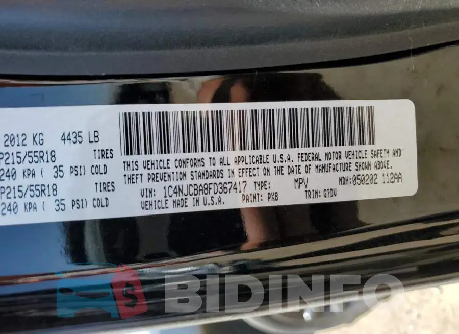 1C4NJCBA8FD367417 Photo# 14