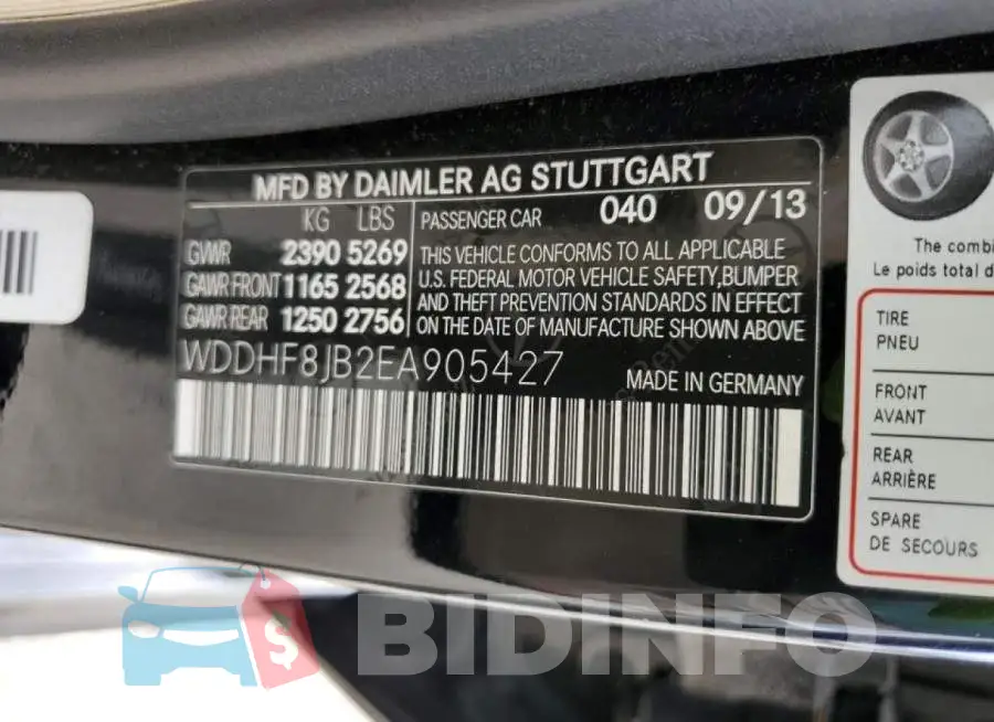 WDDHF8JB2EA905427 Photo# 10