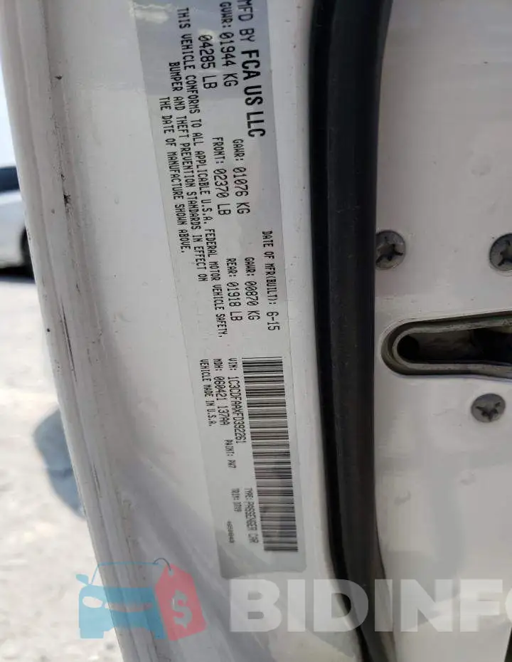 1C3CDFAAXFD392261 Photo# 13