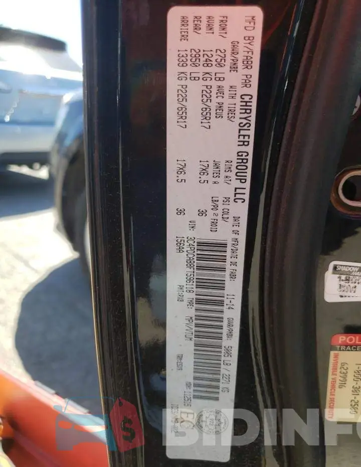 3C4PDCAB8FT596118 Photo# 12