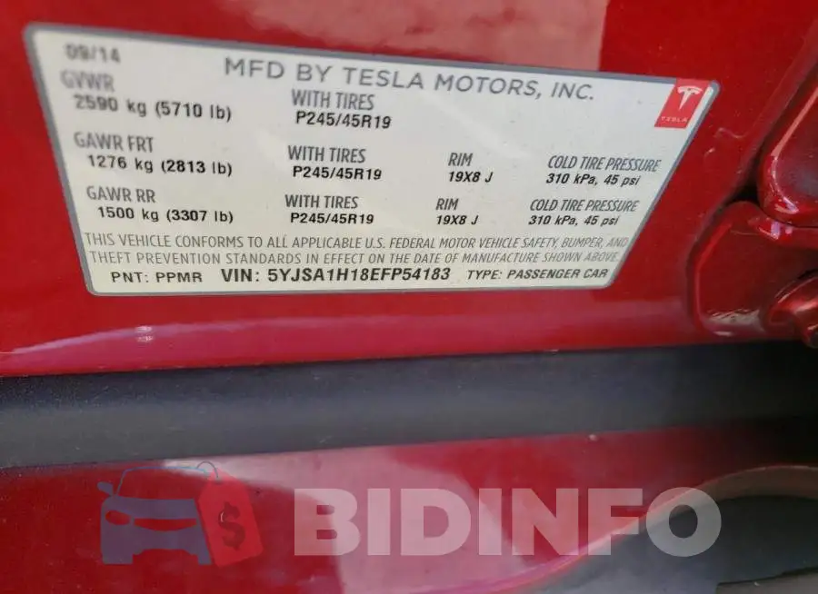 5YJSA1H18EFP54183 Photo# 12