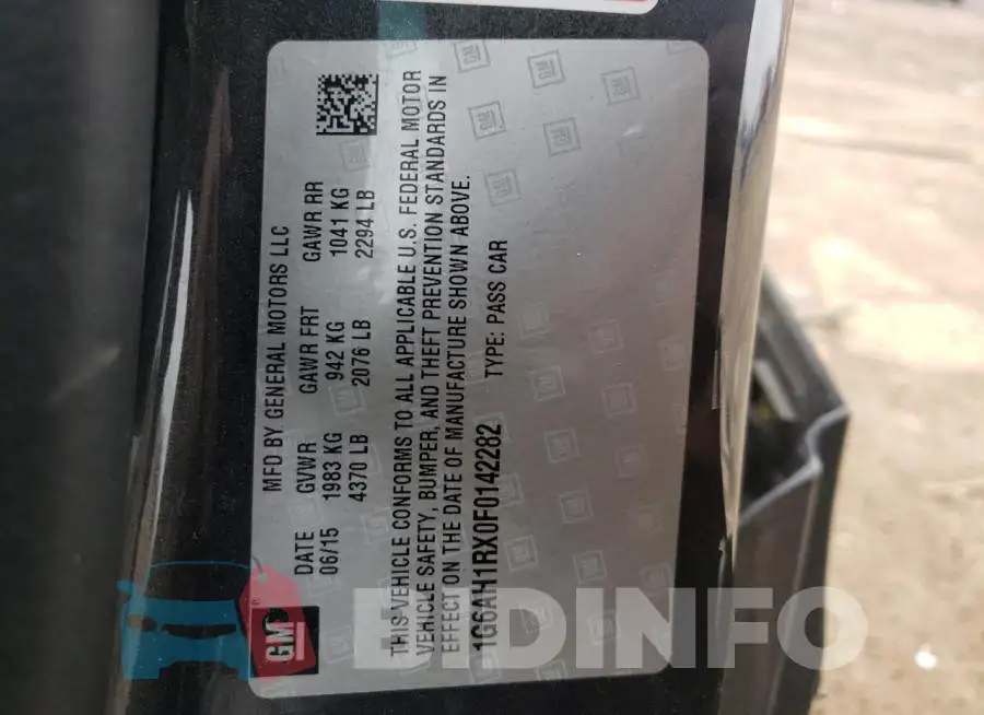 1G6AH1RX0F0142282 Photo# 12