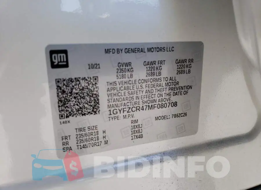1GYFZCR47MF080708 Photo# 13