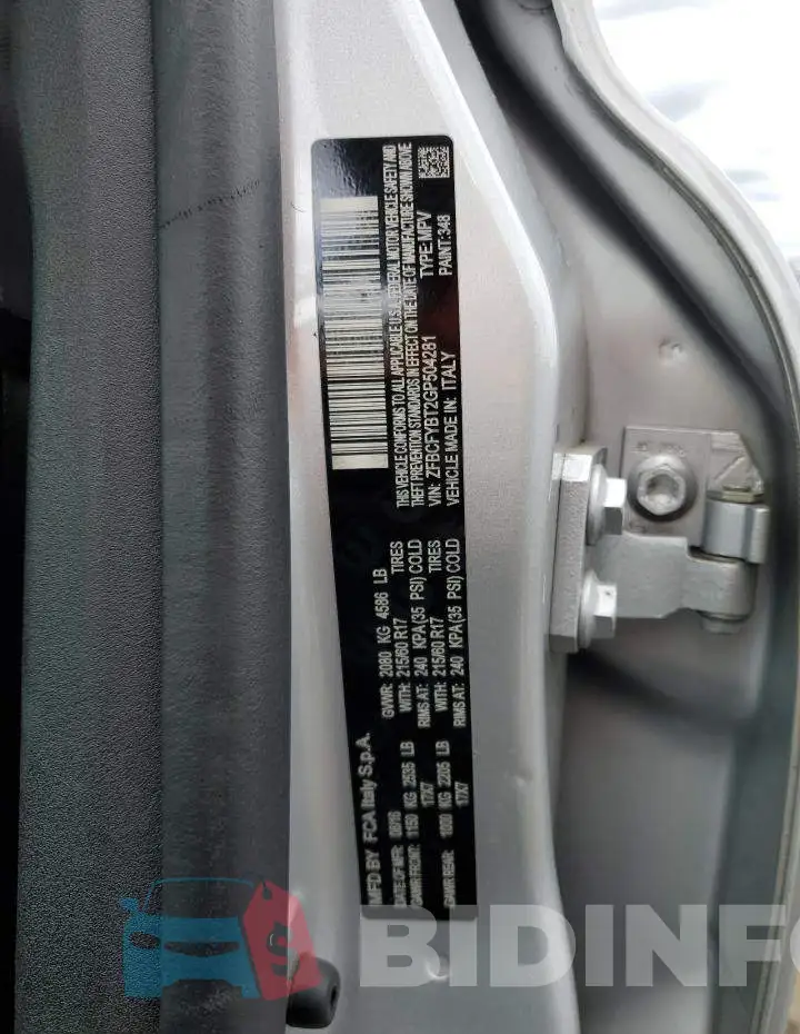 ZFBCFYBT2GP504281 Photo# 13