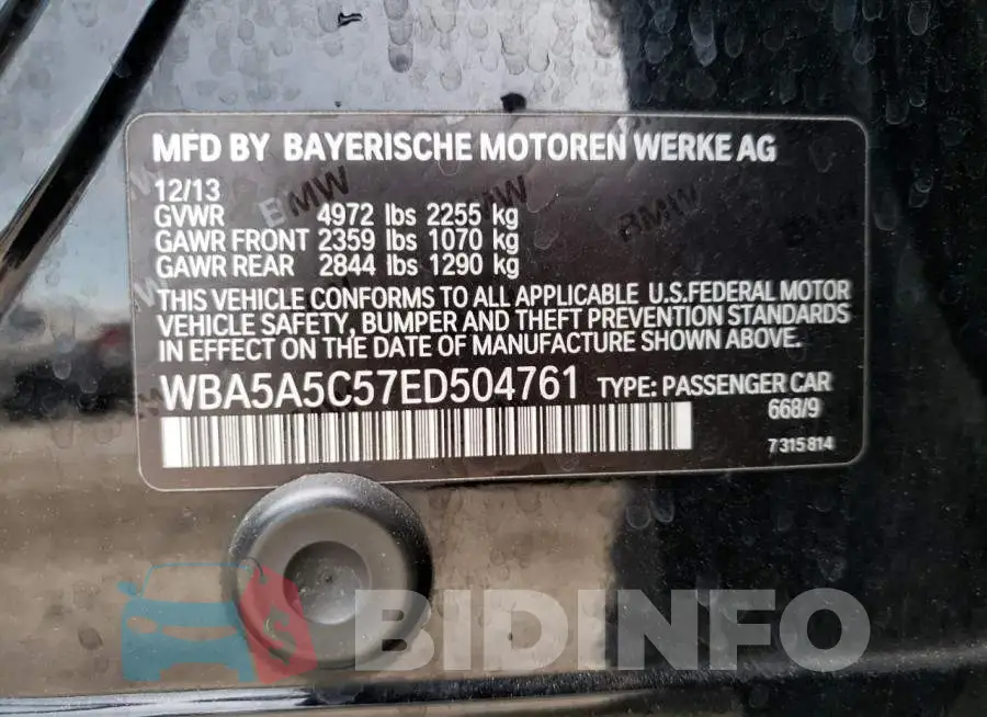 WBA5A5C57ED504761 Photo# 13
