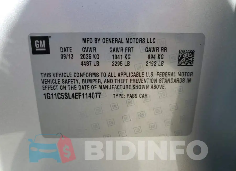 1G11C5SL4EF114077 Photo# 12