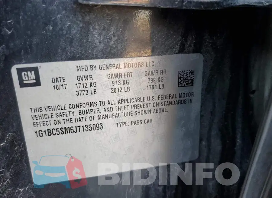 1G1BC5SM6J7135093 Photo# 12
